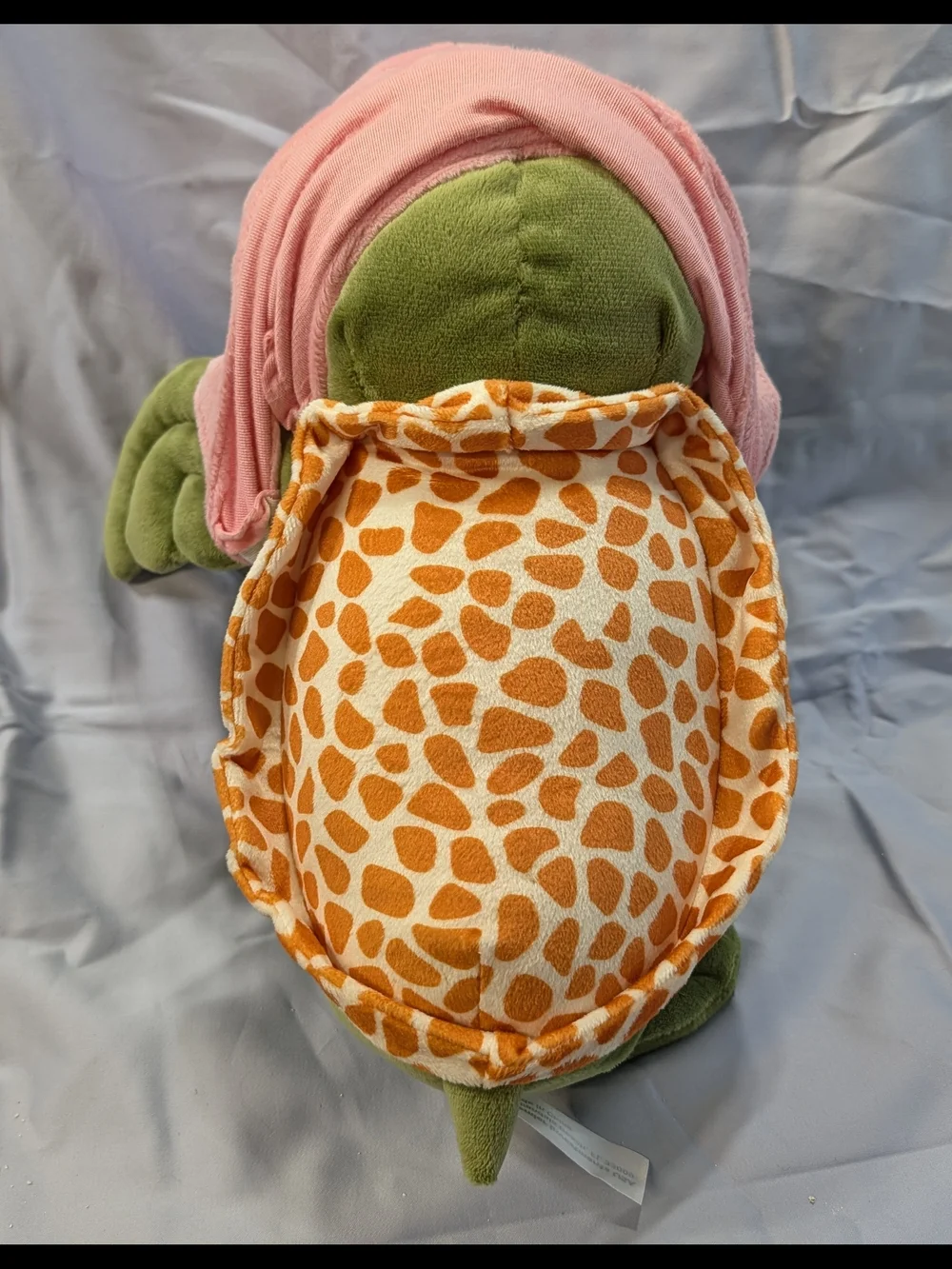 Tybee Island Georgia Green Turtle Plush with Pink Hoodie